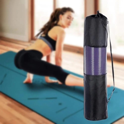 Mesh Yoga Mat Pack Breathable Gym Bags Yoga Sports Bag Men Women - Picture 5 of 16