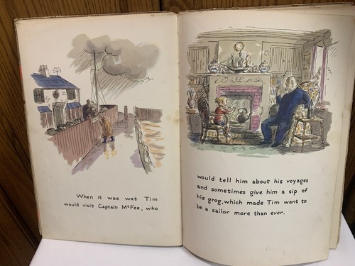 Vintage 1936 Hardcover Book-Little Tim And The Brave Sea Captain-Edward Ardizzon - Picture 7 of 11