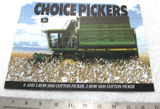 VINTAGE 1992 JOHN DEERE COTTON PICKERS 9960 9930 2 4 5 ROW BROCHURE