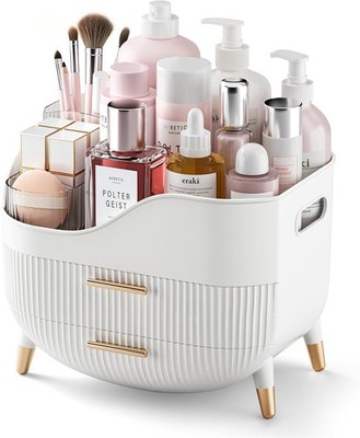 Makeup Organizer with Drawers Skincare Storage Box for Vanity Large Cosmetic