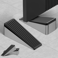 Crosize 4 Pack Door Stoppers, Non-Slip Door Stop Wedge for Bottom of Door, Do...