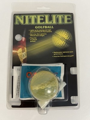 Nitelite Light Up Golf Ball Official Golf Size and Weight Ball (New Sealed)