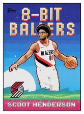 Scoot Henderson 2025-26 Topps 8-BIT BALLERS #8B-14 Portland Trail Blazers