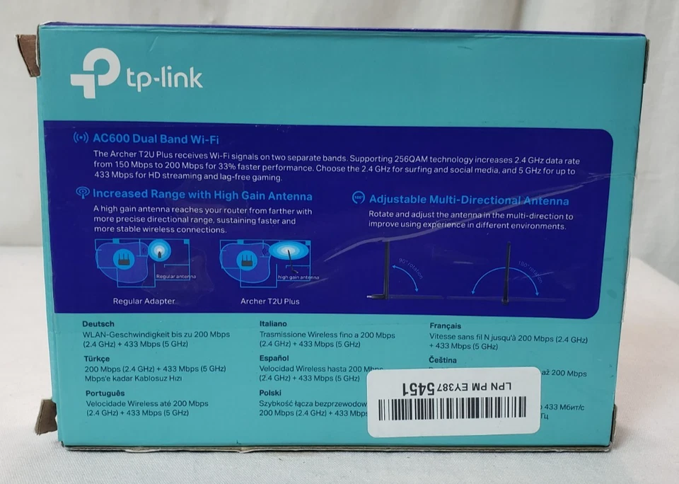 TP-Link AC600 USB WiFi Adapter for PC Wireless Network Adapter for Desktop - Image 2 of 4