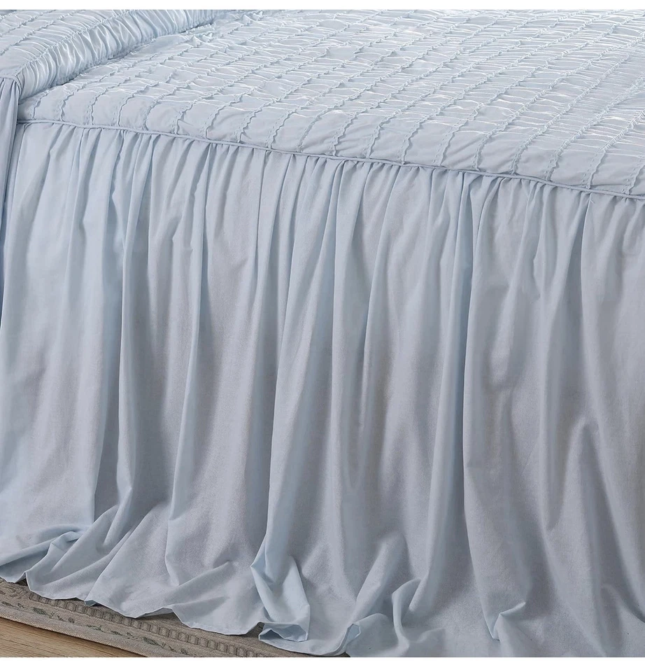 Juego de colcha/cobertor blanco Rachel Ashwell SHABBY CHIC 3 piezas KING Foto 4 de 4