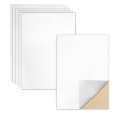 Self Adhesive Felt Sheets White Felt Sheet with Adhesive Backing 8x12 6 Pcs