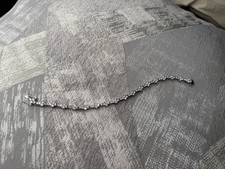 Silver 925 Tennis Bracelet Round Links Metal ...