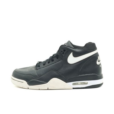 Nike Herren Air Flight 89 Schuh Schwarz Weiß Leder Air-Dämpfung Sneaker EU 42