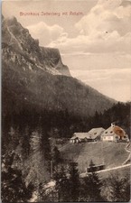 Vintage Brunnhau Jettenberg mit Reitalm Scenic Postcard Germany 1911