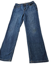 Cat  Jack Girls Straight Leg Adjustable Denim Jeans Size 16 Stretch pants