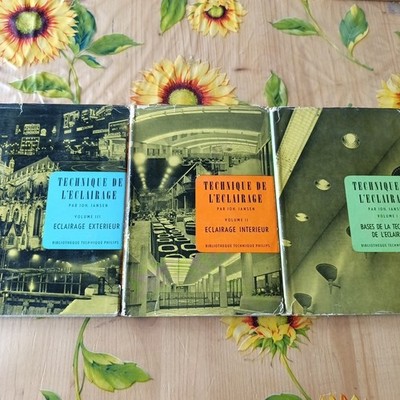 Lichttechnik 3 Bände - J. Jansen - Ed. Philips 1956