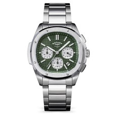 Image of Rotary Mens Watch RGB10029-24 Apex 100 Green Dial Chronograph RRP £269.00