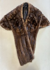 Vintage 1950 s Mink Fur Stole Shoulder Wrap Shawl Mink Fur Coat