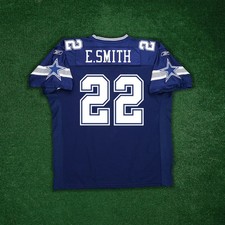 Emmitt Smith Reebok Dallas Cowboys NFL Authentic On-Field EQT Home Blue Jersey