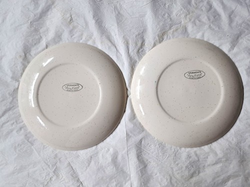 Set of 2 Vernon Metlox ANYTIME 7-5/8" Salad Plates, Mid Century Modern c 1956-65 - Picture 8 of 9