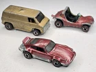 3 HotWheels Redline Kid Paint P 911 Porsche Super Van Dune Daddy Vintage