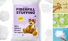 Fiberfill Stuffing, Polyester Stuffing for Stuffed Animals, 7 oz / 200 grams