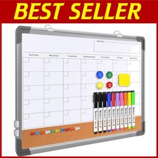 Magnetic Whiteboard Calendar Combo: Home  Office Essential