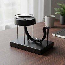 HOT-Perpetual Motion Machine Toy USB Powered Rolling Ball Kinetic Sculpture