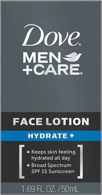 Dove Men + Care Face Lotion Hydrate with Broad Spectrum SPF 15 1.69 Oz