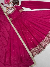 Traditional Look Vichitra Silk Salwar Kameez With Dupatta For Reception Party