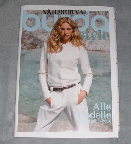 Nähjournal aus Heft Burda Style 1/2010 Schnittmuster * Schnittbogen unbenutzt