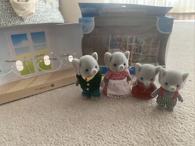 Sylvanian Families Kofferraum Elefant Familie verpackt Spielzeug Figur Set 2009