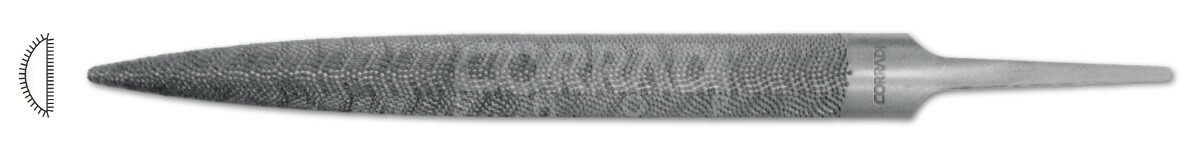 CORRADI Italian GOLD Precision Rasp, Halfround 6