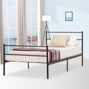 Twin-Size-Platform-Metal-Bed-Frame-Foundation-Headboard-Furniture-Bedroom
