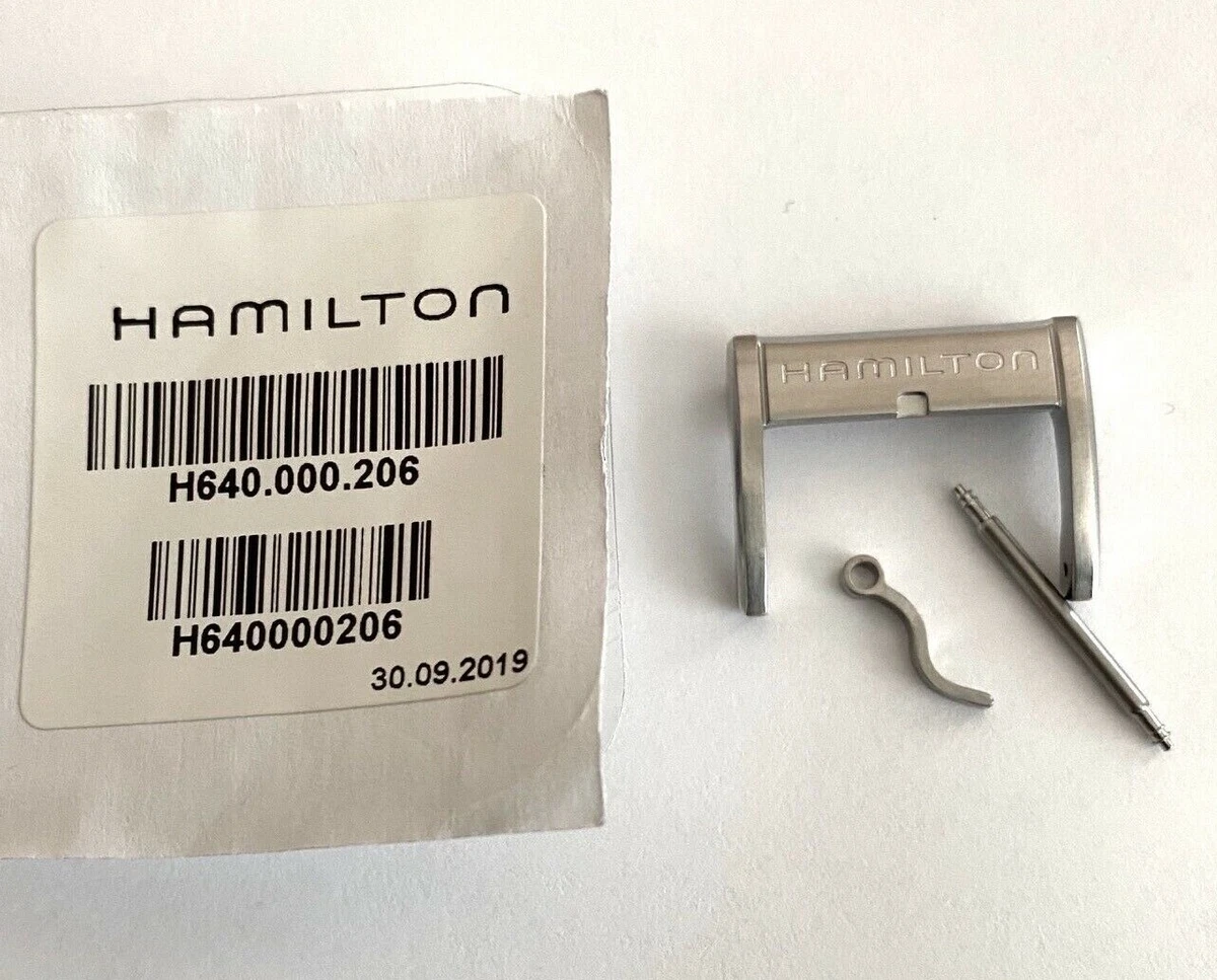 Original Hamilton 20mm Stainless Steel Watch Clasp Buckle with Pin