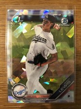 Jimmy Lewis 2019 Bowman Chrome Draft 1st Sapphire Refractor #BDC-132 DODGERS