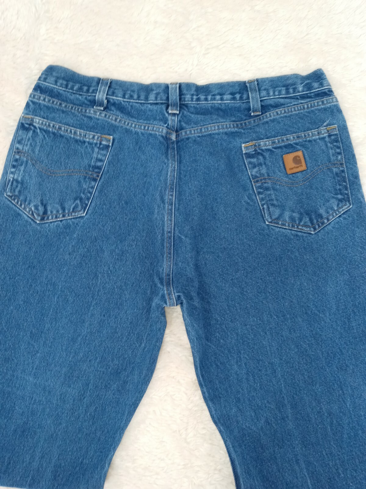 Carhartt+Mens+Jeans+B460+DVB+Relaxed+Fit+Straight+Leg+Size+42x32+Blue for sale online eBay