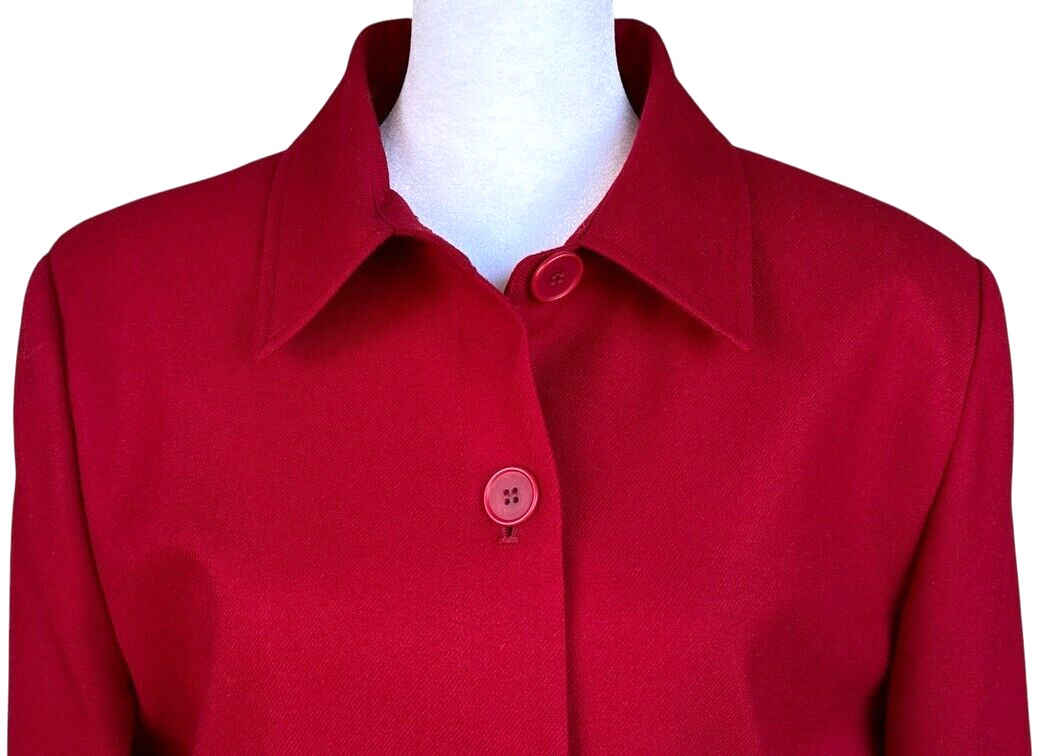 Pendleton Jacket Womens 14 Regular Red Wool Butto… - image 4