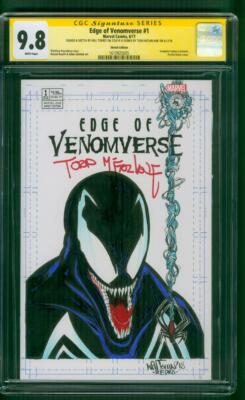 Venom 1 CGC 9.8 2XSS Torres Todd McFarlane Original art Sketch