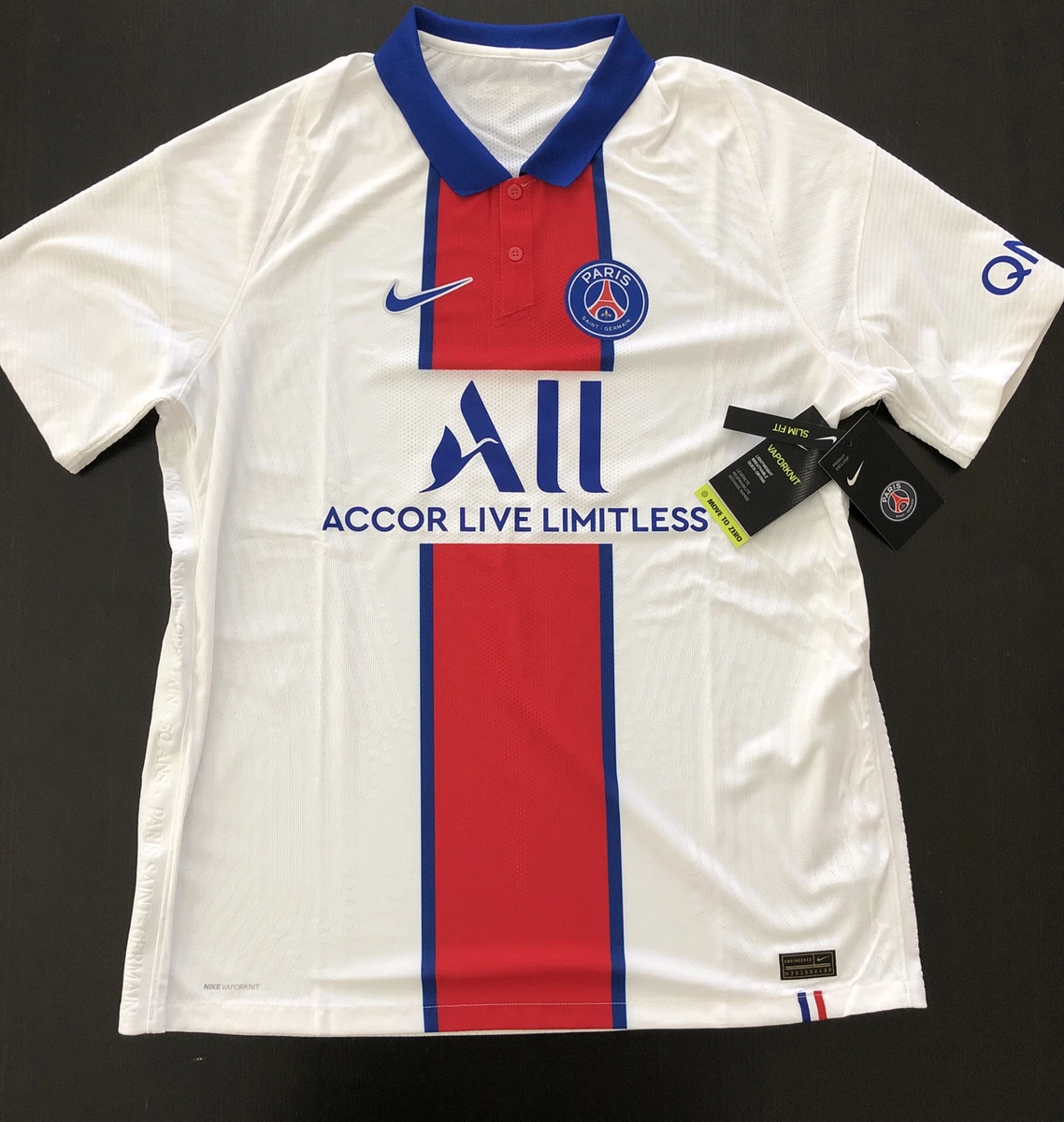 Nike Paris Saint Germain Vaporknit Match Away Jersey 2020 21 CD4188 101 Men s