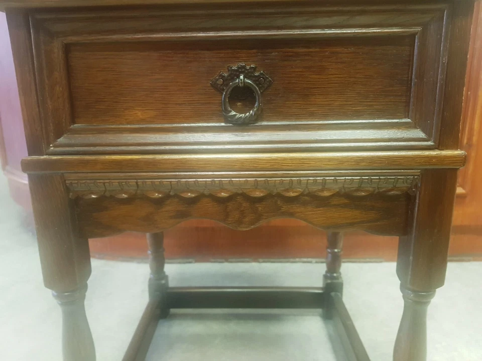 Antique Victorian Bedside Pot Cupboard French Style Old Wood Vintage  - Image 4 of 4