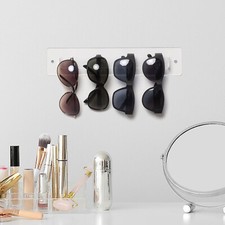 Modern Clear Acrylic Sunglasses Wall Hanger Rack, Eyewear Display Rail Holder