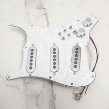 Prewired Loaded Pickguard with SSS Single-coil Pickups for Fender Strat Guitar