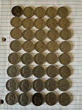 (40) Jefferson Nickles Circulated 