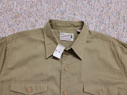 Vintage Fieldmaster Shirt Mens XL Green Button Down Utility Outdoors Cruiser - Picture 2 of 17