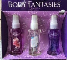 Brand New Body Fantasies Signature Body Spray 3pcs Gift Set Each 1.7oz
