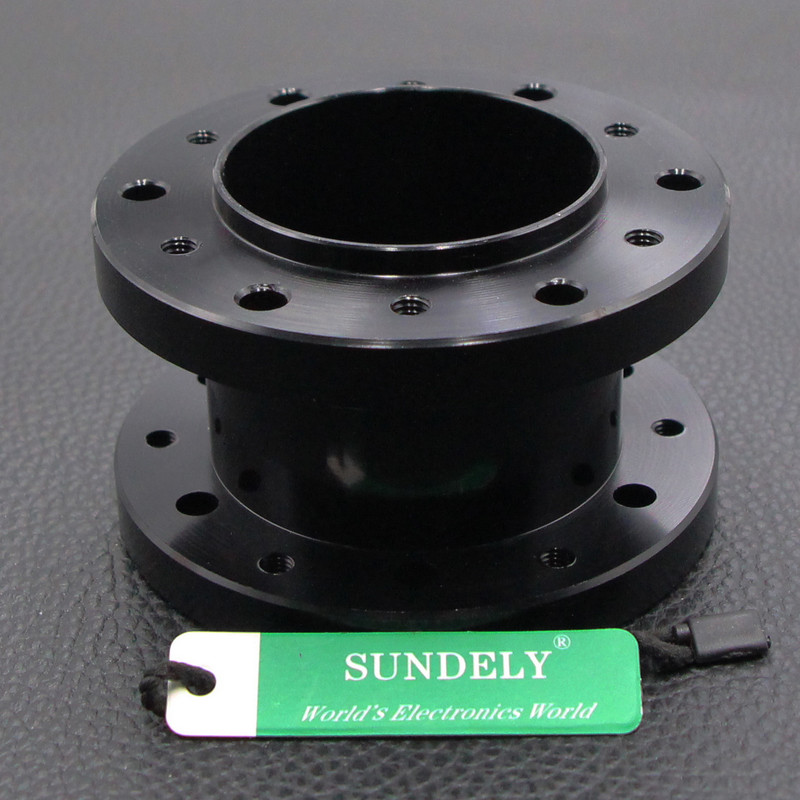 Black 2''/50mm Boss Kit Spacer Fit Universal OMP Aftermarket Steering