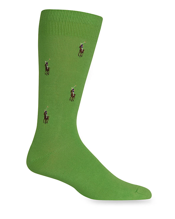 Calze uomo Polo Ralph Lauren Pony singolo paio nuove con etichetta nuove 100% autentiche