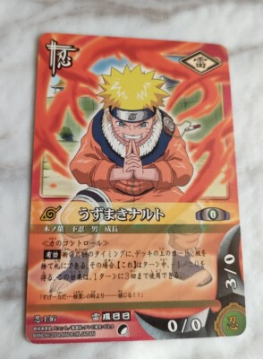 Naruto Uzumaki shinobi-136 Naruto Card Game Japanese BANDAI 2004