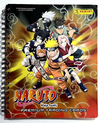 NARUTO NINJA RANKS Cards Album + Full Set 72/72 PANINI 2002 Sasuke