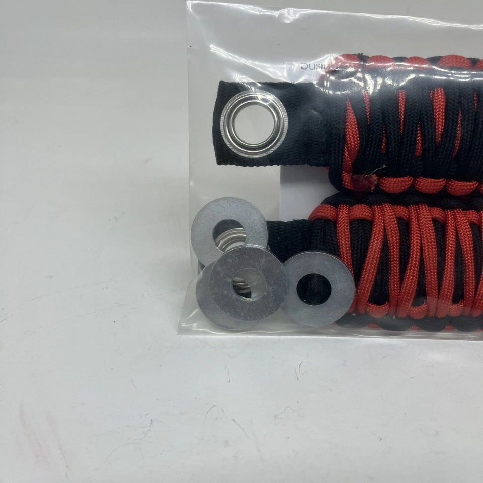 Rugged Ridge 13305.80 Paracord A-Pillar Grab Handle Fits 07-18 Wrangler (JK) Red - Image 4 of 4