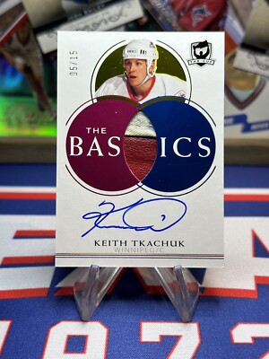 2021-22 Upper Deck The Cup Keith Tkachuk The Basics Memorabilia Auto /15 TB-KT