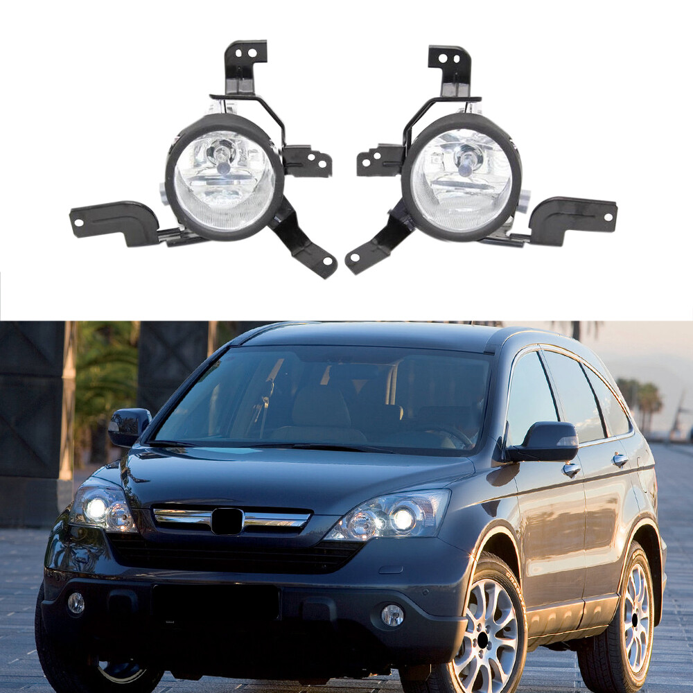 Pair Halogen Front Fog Light Driving Lamps For Honda CR-V CRV 2007