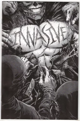 INVASIVE #1- 1:15 BRIAN LEVEL BW VARIANT- ONI PRESS