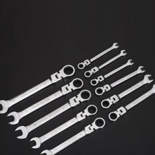 Llave de trinquete flexible 6-32 mm llave engranaje anillo trinquete métrico cabezal flexible